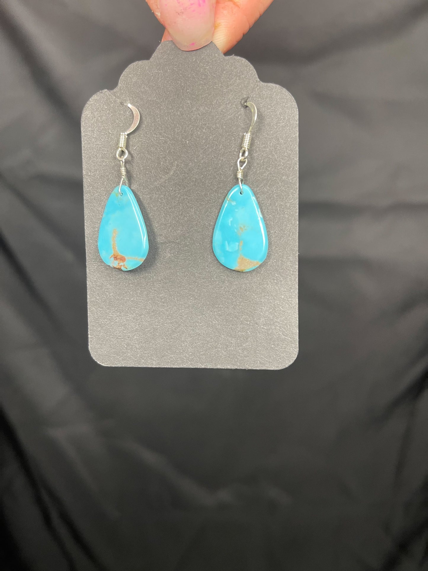 Turquoise Slab Earrings